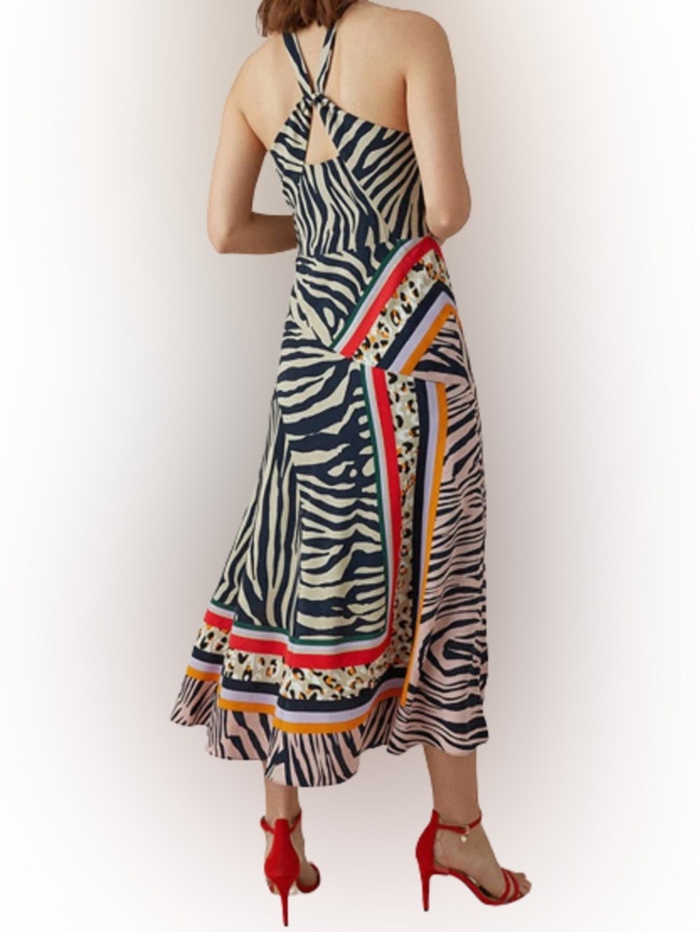 Karen Millen Zebra Midi Dress - Picture 9 of 9
